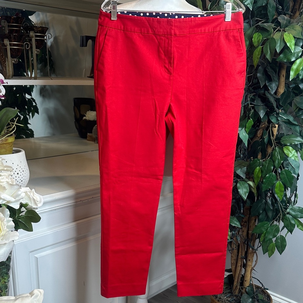 EUC Boden Cherry Red Cropped Trousers, 10